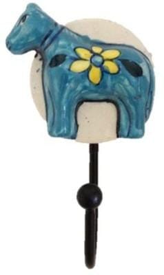 Ceramic Key Holder (1 Hooks) Blue hook03