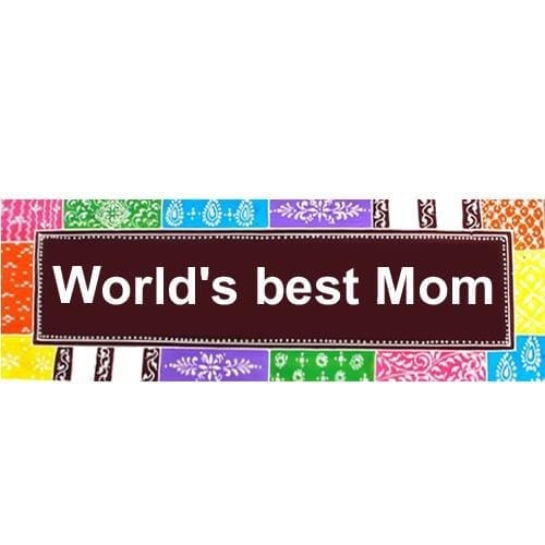 Painted Wooden wall art "World's Best Mom"