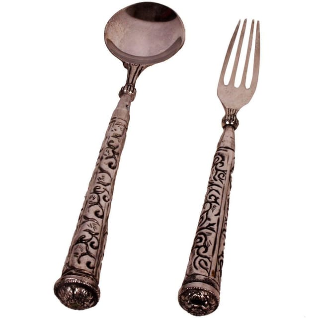 German Silver cutlery set of Spoon & Fork (10194)