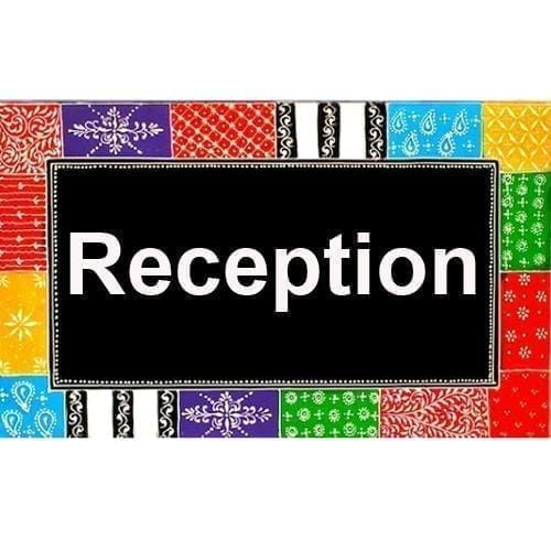 Painted Wooden wall art "Reception"