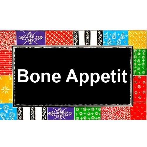 Painted Wooden wall art "Bone Appetit"
