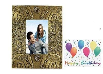 Birthday gift Personalised photo frame birthday card