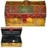 Painted wooden jewellery box