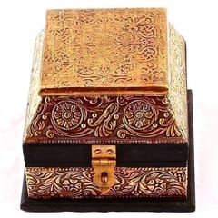Brass & wood Treasure box wcm491a1a