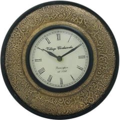 Brass sheet covered Analog Wall Clock clock30e