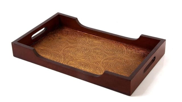 Wooden Serving Tray (Brown) wdt01