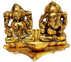 Lakshmi Ganesh Statues with diya (10178)