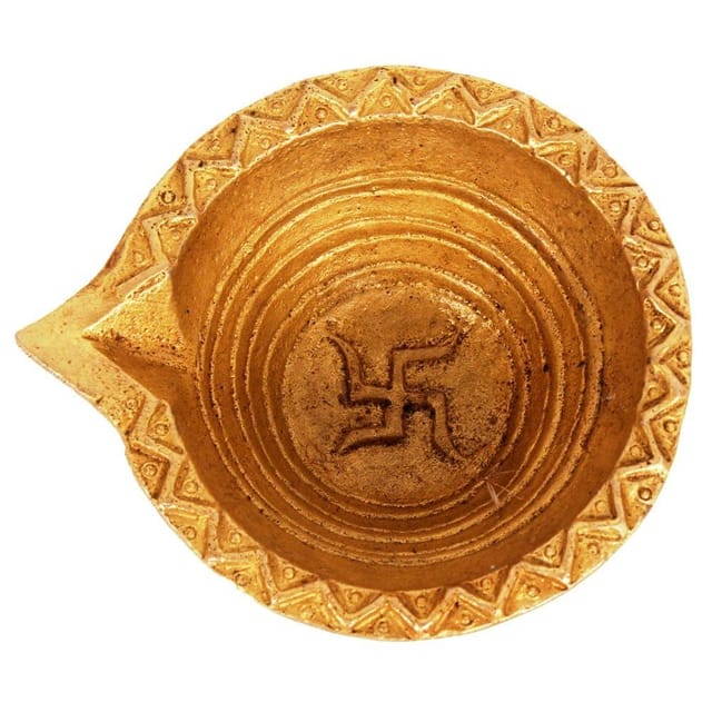 Swastik Brass Arti Diyas Indian Religious gift (10236)