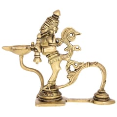 Rare and Unique Pure Brass Brahma Aarti Deepak (10224)