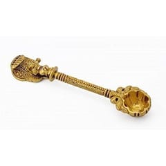 Brass Udharini Spoon Sheshnag Hawan Aarti: Vintage Collectible For Home Temple Decoration (10217)