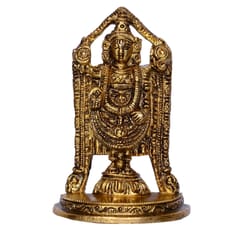 Brass Idol Thirupathi Balaji: Venkateswara Full Statue For Home Temple (10378)