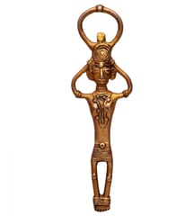 Bottle Opener Sculpted from Brass in Tribal design (10517)