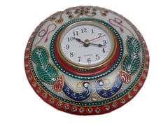Handpainted Marble table clock (10561)