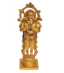 Brass Lord Hanuman Statue In Ram-Bhakt Avatar (10659)