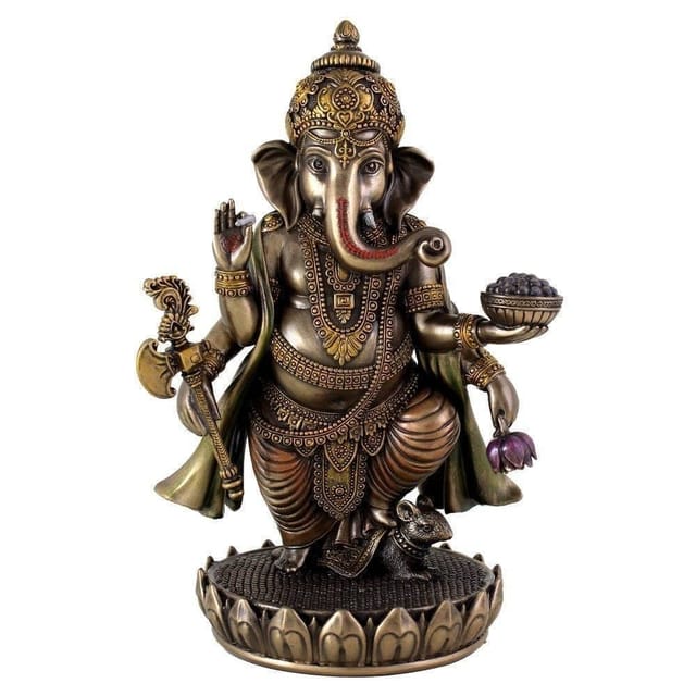 Ganesha Ganpati Vinayak Statue Idol for Home Temple Decor Indian Gift 10829