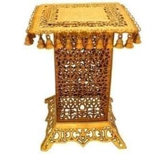 Pure Brass Stool, Pedestal Side Table for living room Indian Ethnic Furniture Brass Table Indian Stool Side Table   (10802)