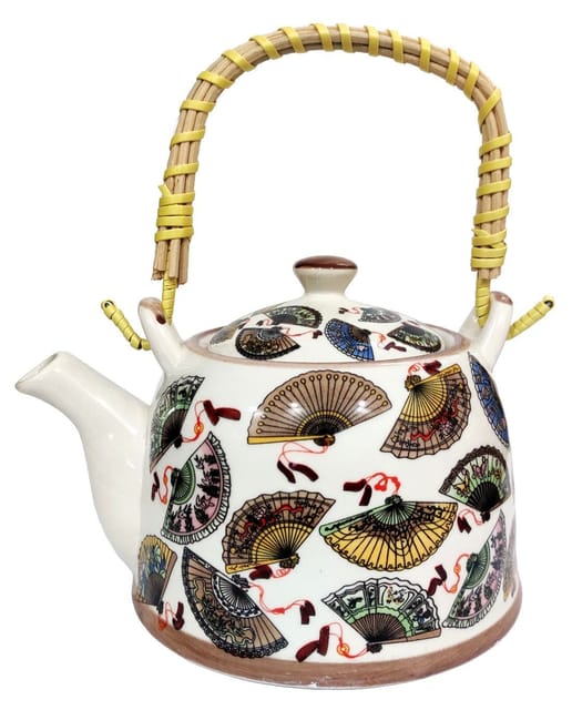 Beautifully Painted Ceramic Kettle Tea Pot (10774)