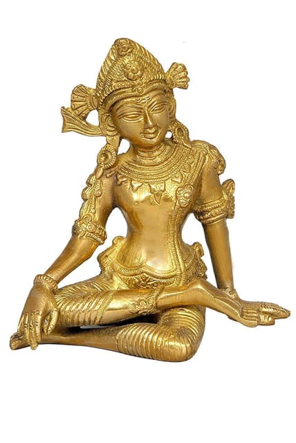 Rain God Vastu Dev Indra Statue in Sitting Posture Indian Religious Gifts (11249)