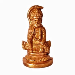 Mini Idol Lord Hanuman: Pure Brass Metal Statue for Home, Car or Office (11389)