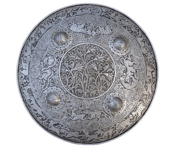 Antique Warrior Shield (Dhal): Authentic Medieval Design Indian Armor