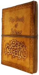 Leather Journal (Diary Notebook) 'The Book of Ideas': Handmade Paper In Leather Cover (11998)