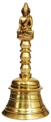 Handheld Brass Bell: Lord Buddha (12047)