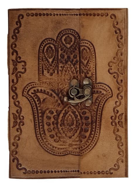 Leather Journal 'Hand Of Fatima': Vintage Design Diary Notebook (11323A)