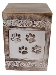 Wooden Urn For Pet Ashes: Dog Cats Cremation Burial Urns Box, Large (12398A)