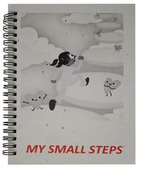 Plantable Seeds Cover Paper Diary 'Small Steps': Notepad Journal For Personal Use (12690D)