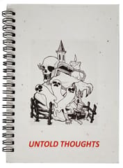 Plantable Seeds Cover Paper Diary 'Untold Thoughts': Notepad Journal For Personal Use (12690A)