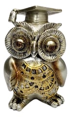 Resin Statue Owl With Graduation Hat : Feng Shui Symbolism of Knowledge & Wisdom (12740)