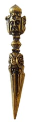 Rare Miniature Brass Idol Phurba Dorje Nail of Vajra Buddha: Collectible Statue With Detailed Very Fine Workmanship (12698P)