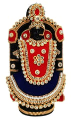 Resin Idol Padmavati Alamelu Manga, Consort Of Venkateshwara Vishnu Tirupathi Balaji: Glittering Beads Overlay Statue For Home Temple (12723)