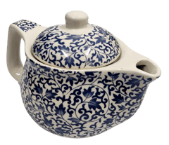 Ceramic Kettle 'Mystic Symbol': Small 350 ml Chinese Tea Pot, Steel Strainer Included (11807)