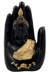 Resin Idol Blessing Hand Buddha Statue: Showpiece Statue For Meditation Or Home Decor (12658)
