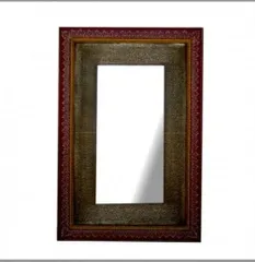 Painted Wooden Mirror Frame (Antique Brass)