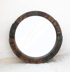 Round (Heavy) Mirror frame - Reclaimed Wood