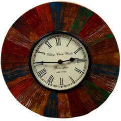 Reclaimed wood distress finish clock (12x12 Inches) clock81