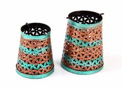 Lota candle holder (Multicolor) set of 2 ch28