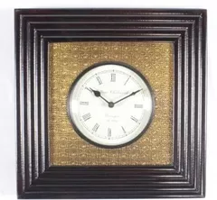 Antique Handmade Wall Clock: Classic Design Wooden Time Piece (clock54)