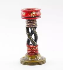 Spiral Wooden Candle Holder ch10