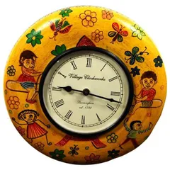 Handpainted Vintage wall clock for living room 12X12 inch  (clock89)