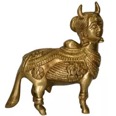 Brass Kamdhenu Cow (10019)