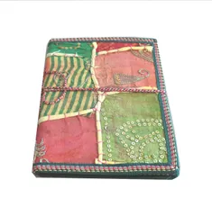 Indian Handmade Patchwork Embroidery paper Diary / Journal for Office(10216)