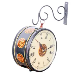 Railway Station Platform Vintage Double sided Clock for living room 6*6 inch dial (10466)