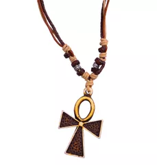 Necklace Chain "Jesus Cross": Unique Pendant With Adjustable Cotton Cord (30057)