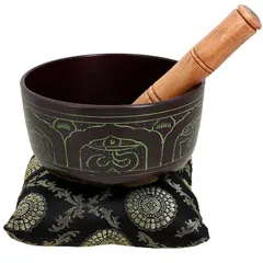 Metal alloy made 5.5 Inches Bell Metal Tibetan Buddhist Singing Bowl (10638d)