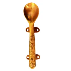 Brass Door/Window/Cupboard Handle: Cutlery Spoon Design (11277)
