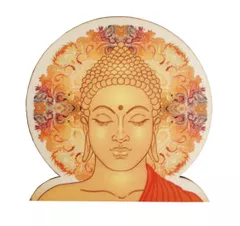 Wooden Fridge Magnet: Omnipresent Buddha (11462)