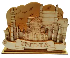 Wooden Visiting Cards Holder: Taj Mahal (11670)